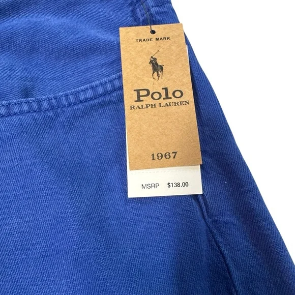 NWT New $138 Polo Ralph Lauren Varick Slim Straight Blue Jeans Size 44 x 36
